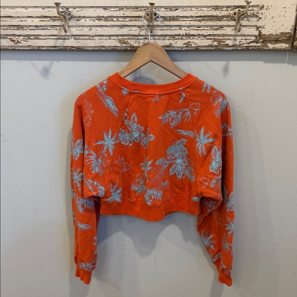 Free People Aloha Poppy Pullover Sweatshirt Size Large - Picture 5 of 9